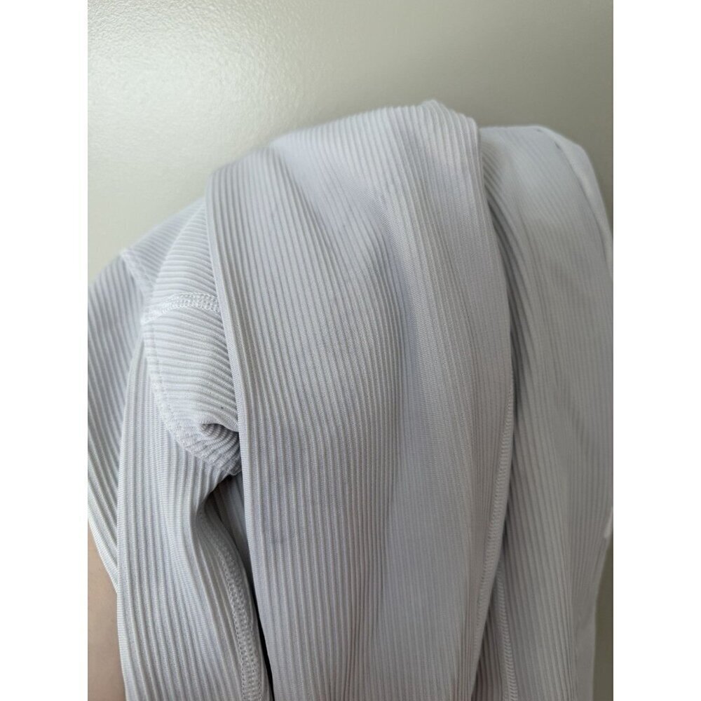 Athleta Salutation Ribbed Jacket III White Size Small *Stained* - Picture 7 of 7